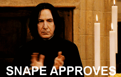 Snape+Approves.gif